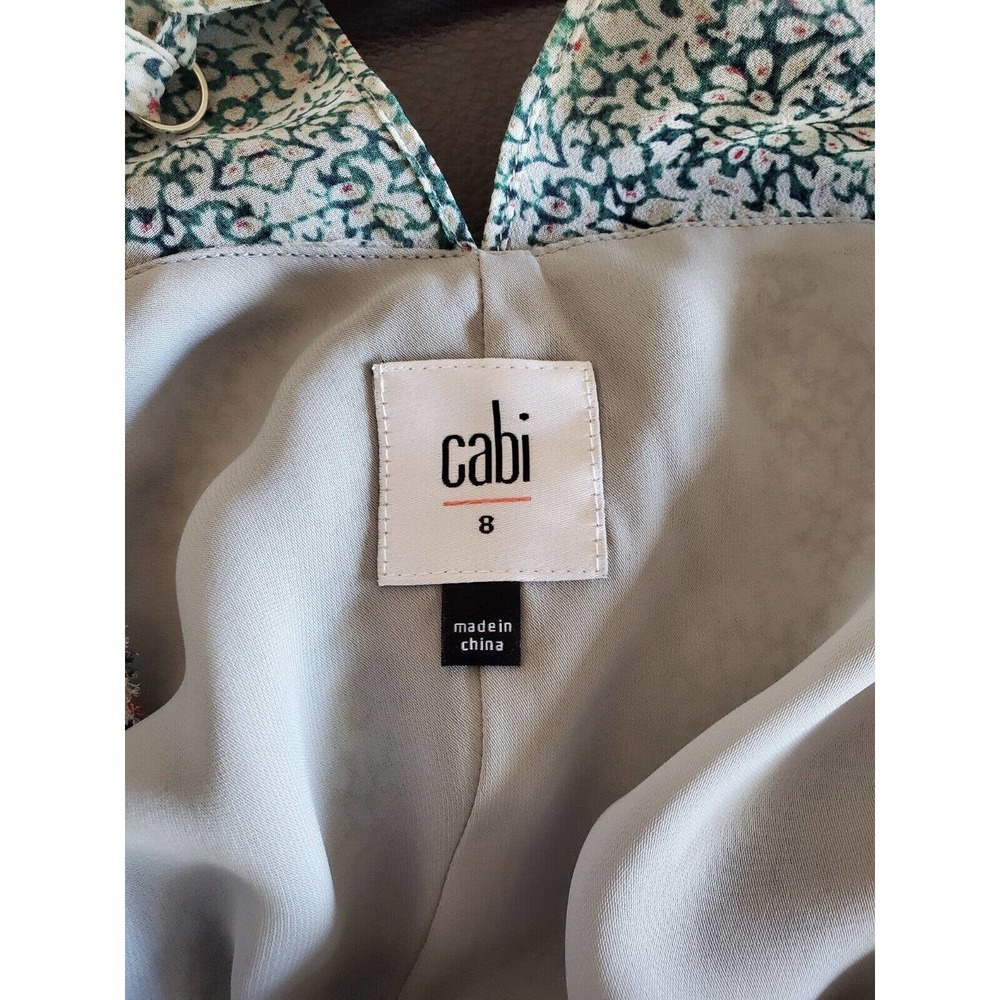 Cabi Garden Party Floral Print Ruffled Maxi Dress Women's Size 8 Boho Chic - Picture 9 of 12
